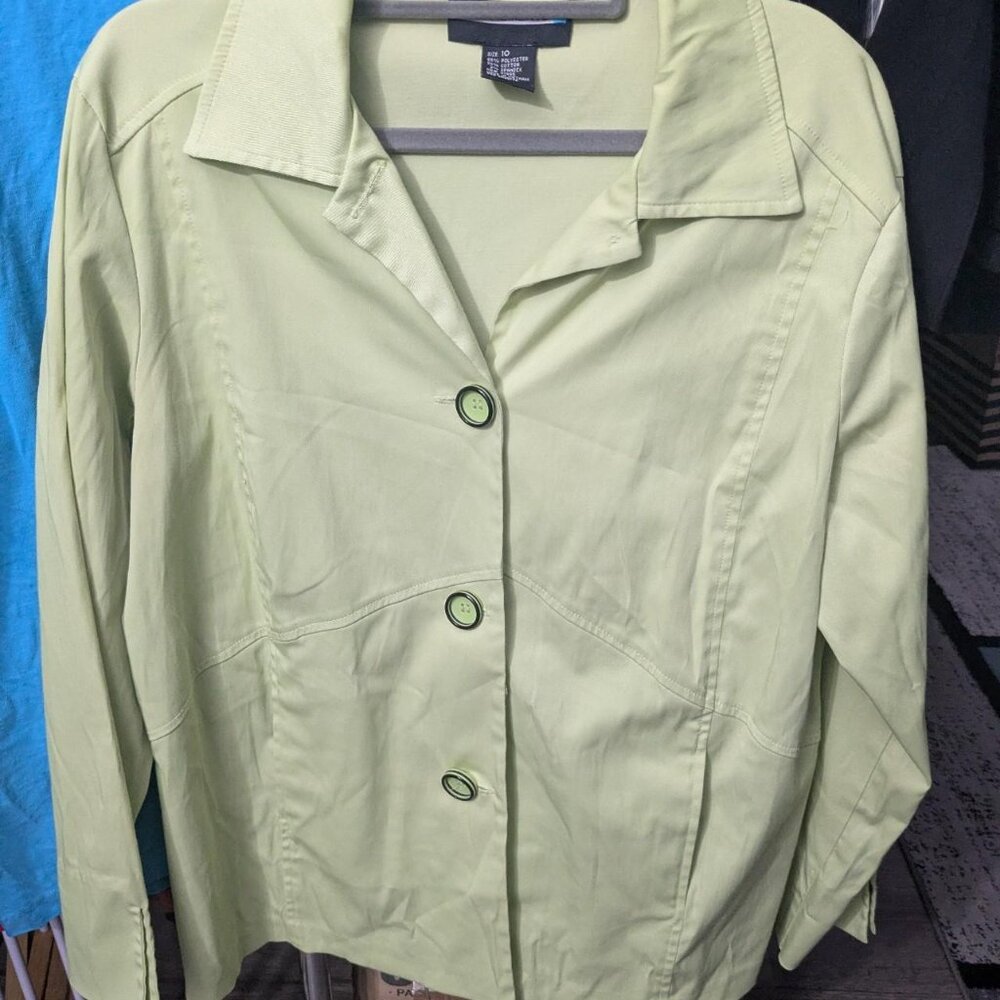 Requirements Lime Green Blazer Size 10